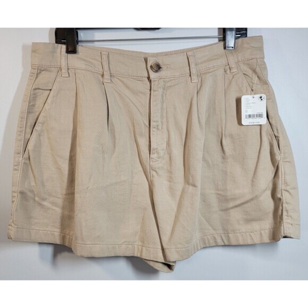 Free People Billie Chino Shorts Women's Size 12 Almond Milk